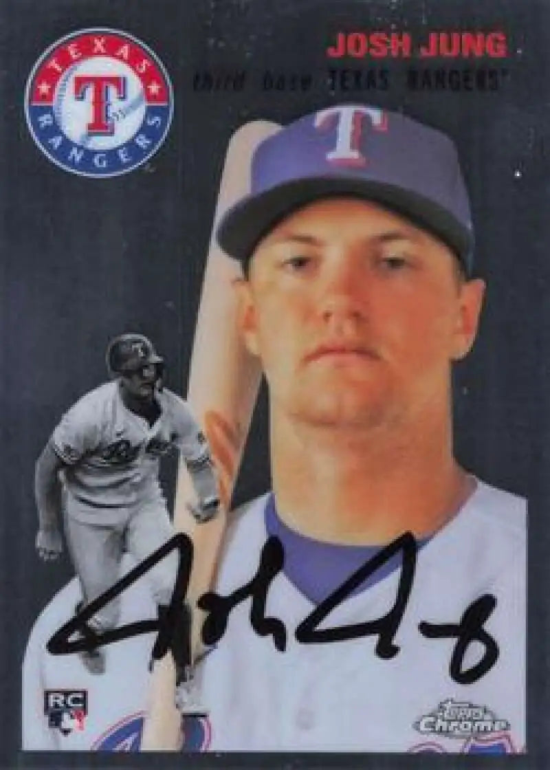 2023 Topps Chrome Platinum Anniversary #133 Josh Jung EX Excellent RC Rookie Texas Rangers Baseball Card - Baseball