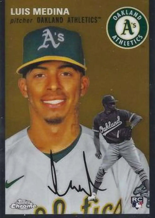 2023 Topps Chrome Platinum Anniversary #134 Luis Medina EX Excellent RC Rookie Oakland Athletics Baseball Card