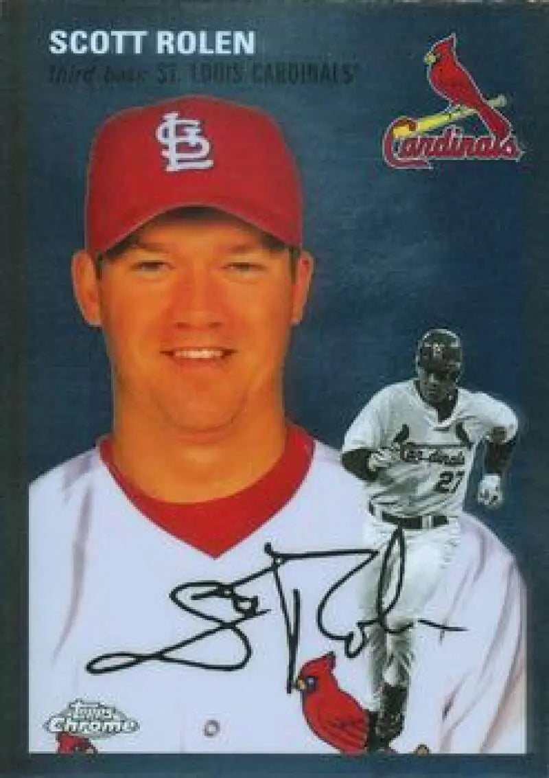 2023 Topps Chrome Platinum Anniversary #136 Scott Rolen EX Excellent St. Louis Cardinals Baseball Card - Baseball Card