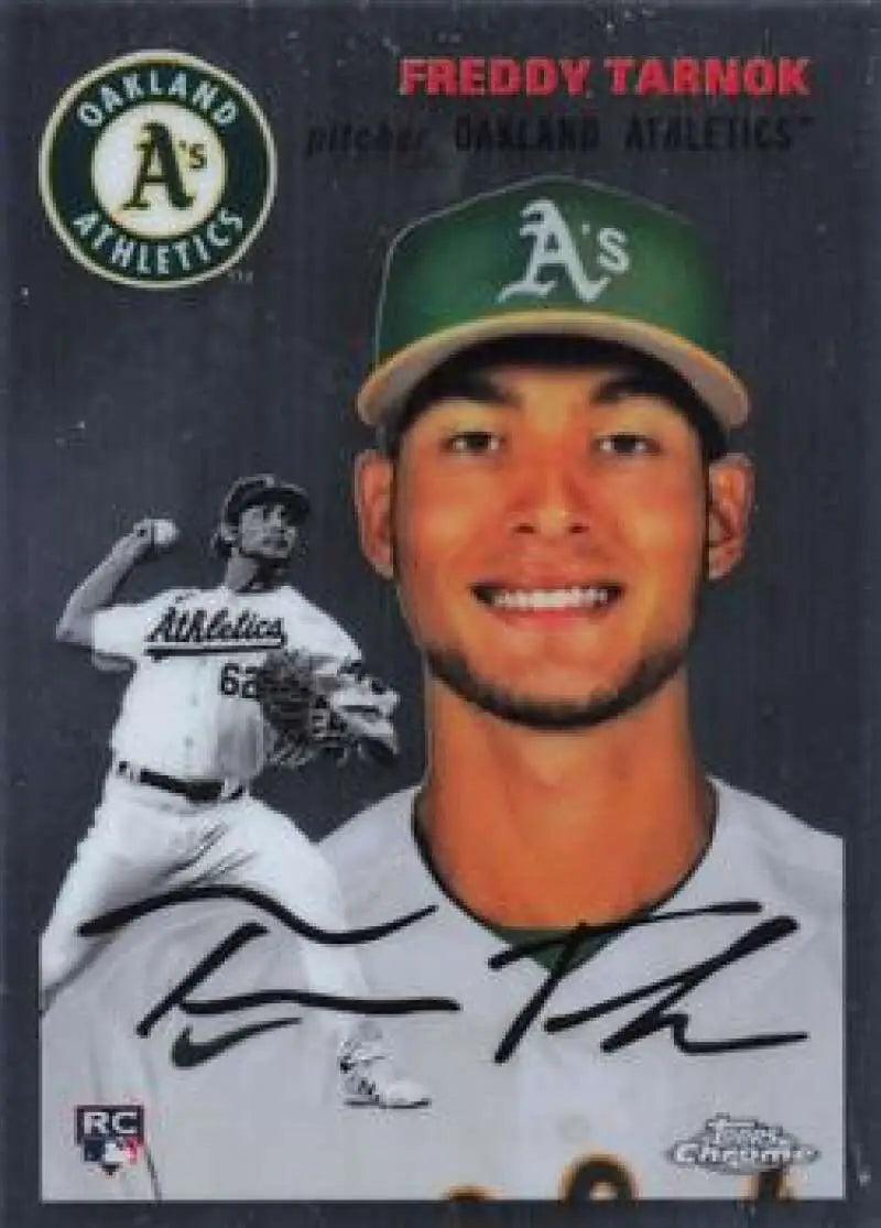2023 Topps Chrome Platinum Anniversary #137 Freddy Tarnok EX Excellent RC Rookie Oakland Athletics Baseball Card