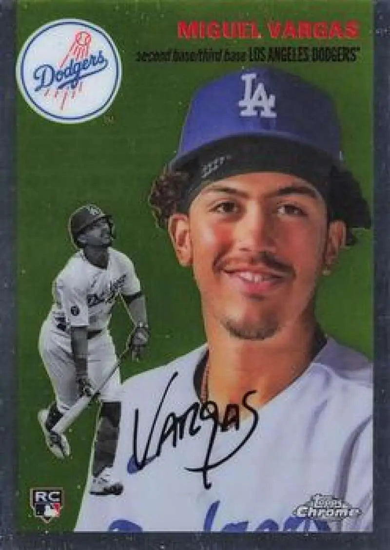 2023 Topps Chrome Platinum Anniversary #14 Miguel Vargas EX Excellent RC Rookie Los Angeles Dodgers Baseball Card