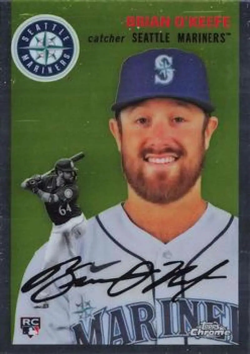 2023 Topps Chrome Platinum Anniversary #140 Brian O’Keefe EX Excellent RC Rookie Seattle Mariners Baseball Card