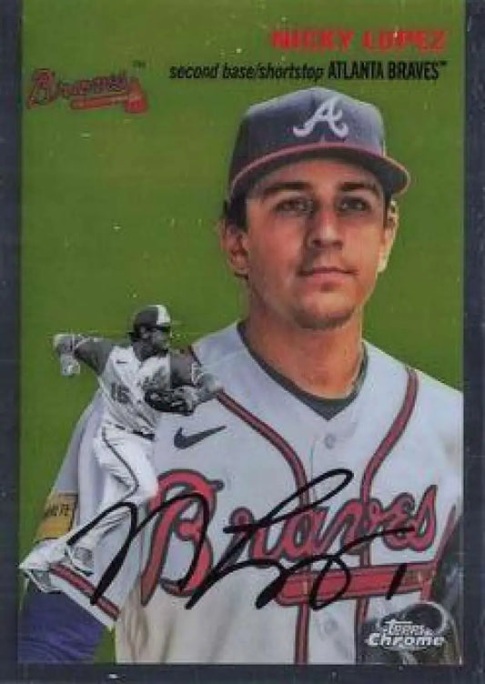 2023 Topps Chrome Platinum Anniversary #141 Nicky Lopez EX Excellent Atlanta Braves Baseball Card - Baseball Card Single