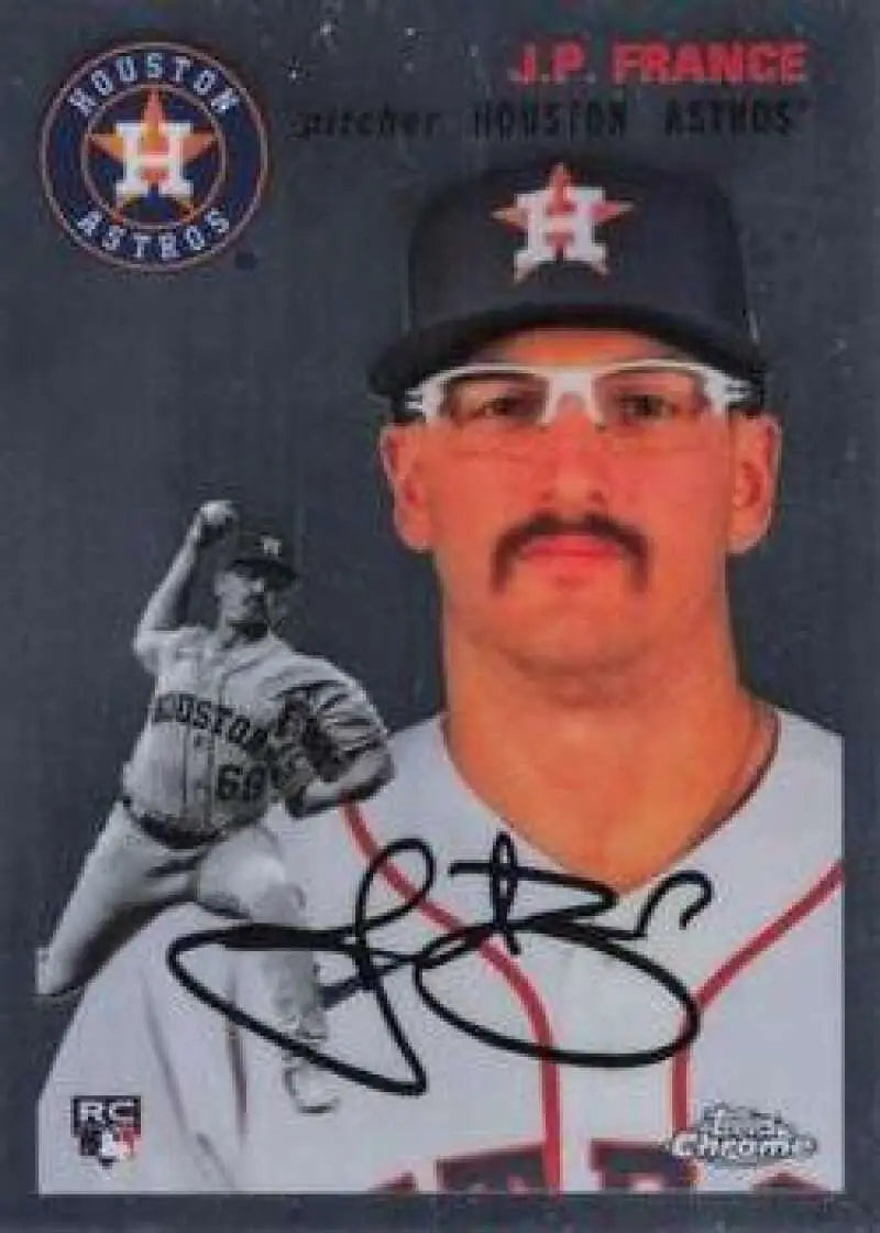 2023 Topps Chrome Platinum Anniversary #142 J.P. France EX Excellent RC Rookie Houston Astros Baseball Card - Baseball