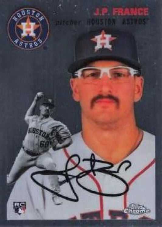 2023 Topps Chrome Platinum Anniversary #142 J.P. France EX Excellent RC Rookie Houston Astros Baseball Card - Baseball
