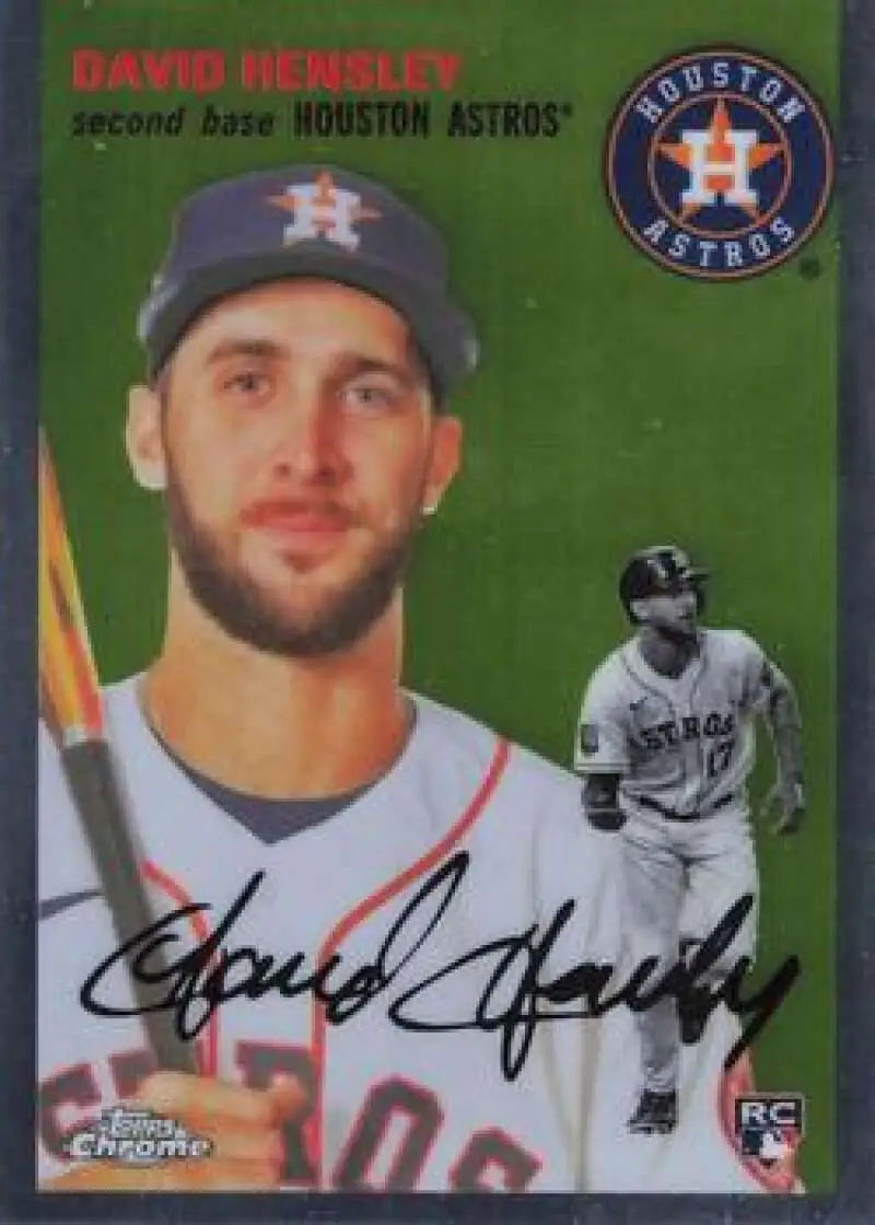 2023 Topps Chrome Platinum Anniversary #147 David Hensley EX Excellent RC Rookie Houston Astros Baseball Card