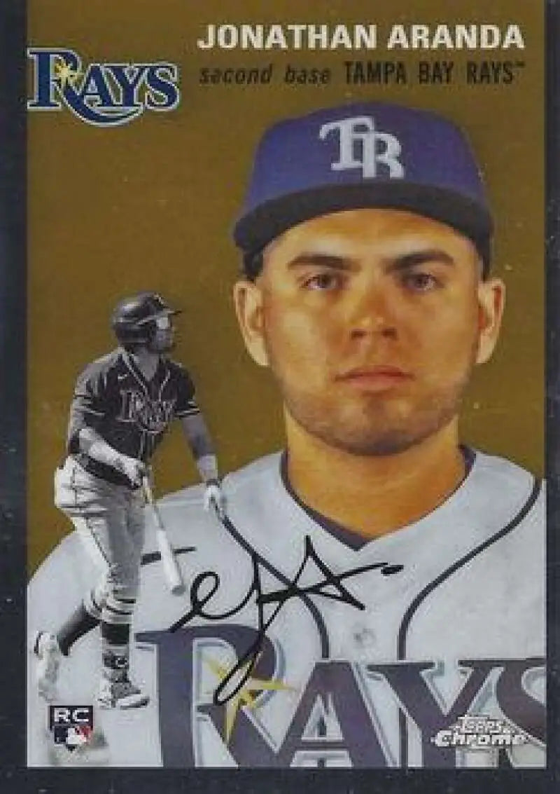 2023 Topps Chrome Platinum Anniversary #15 Jonathan Aranda EX Excellent RC Rookie Tampa Bay Rays Baseball Card