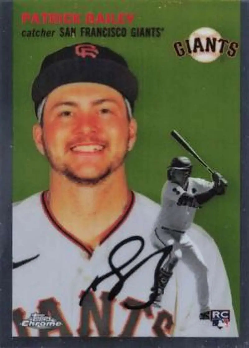 2023 Topps Chrome Platinum Anniversary #154 Patrick Bailey EX Excellent RC Rookie San Francisco Giants Baseball Card