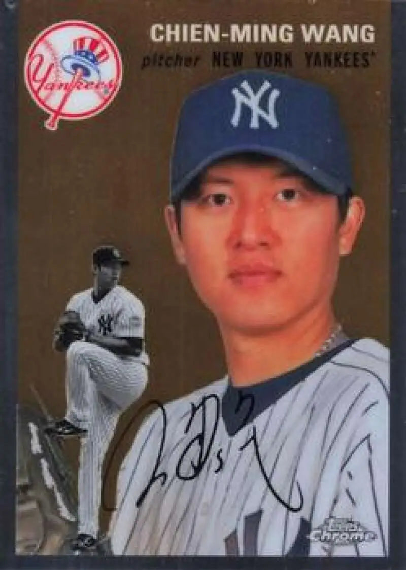 2023 Topps Chrome Platinum Anniversary #161 Chien-Ming Wang EX Excellent New York Yankees Baseball Card - Baseball Card