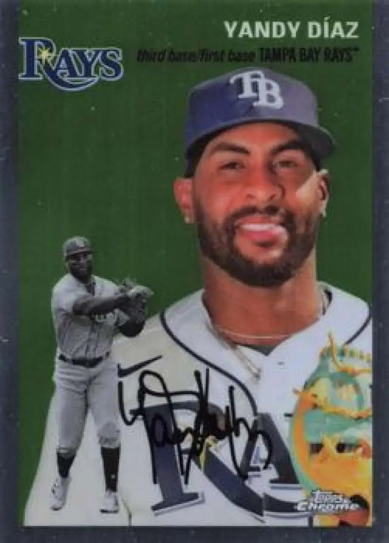 2023 Topps Chrome Platinum Anniversary #163 Yandy Diaz EX Excellent Tampa Bay Rays Baseball Card - Baseball Card Single