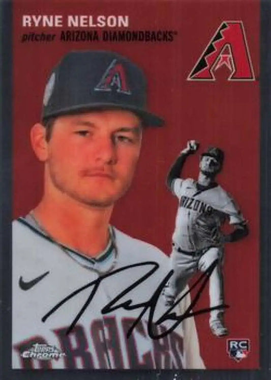2023 Topps Chrome Platinum Anniversary #168 Ryne Nelson EX Excellent RC Rookie Arizona Diamondbacks Baseball Card