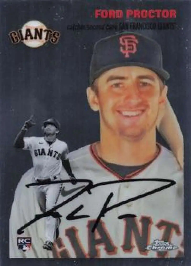 2023 Topps Chrome Platinum Anniversary #169 Ford Proctor EX Excellent RC Rookie San Francisco Giants Baseball Card