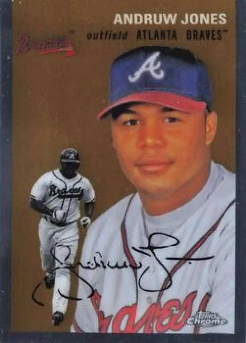 2023 Topps Chrome Platinum Anniversary #17 Andruw Jones EX Excellent Atlanta Braves Baseball Card - Baseball Card Single
