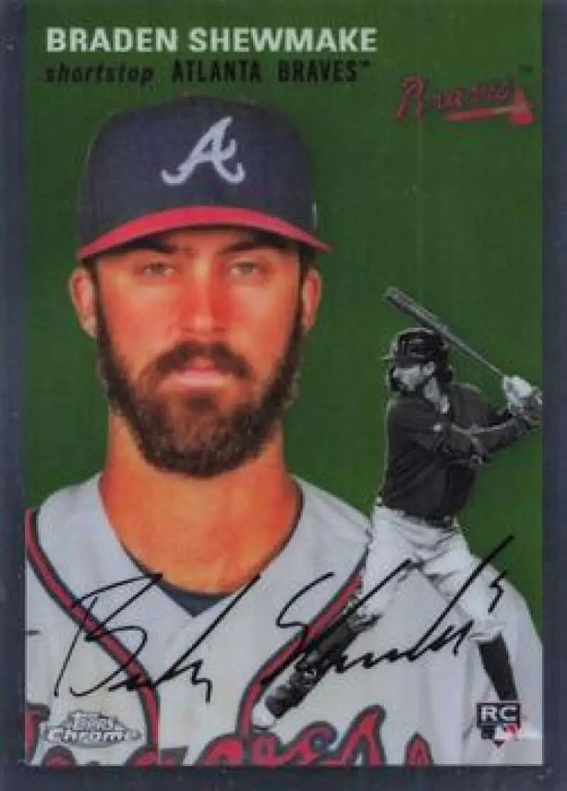 2023 Topps Chrome Platinum Anniversary #173 Braden Shewmake EX Excellent RC Rookie Atlanta Braves Baseball Card