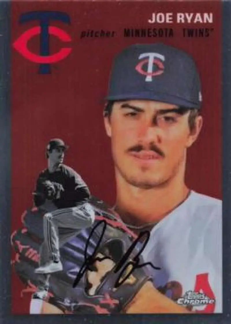 2023 Topps Chrome Platinum Anniversary #174 Joe Ryan EX Excellent Minnesota Twins Baseball Card - Baseball Card Single