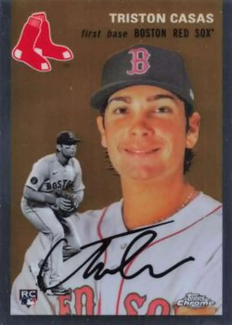 2023 Topps Chrome Platinum Anniversary #175 Triston Casas EX Excellent RC Rookie Boston Red Sox Baseball Card