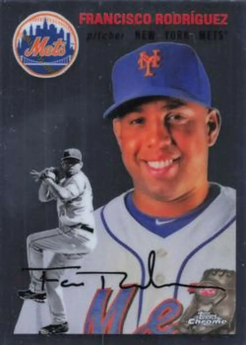 2023 Topps Chrome Platinum Anniversary #178 Francisco Rodriguez EX Excellent New York Mets Baseball Card - Baseball
