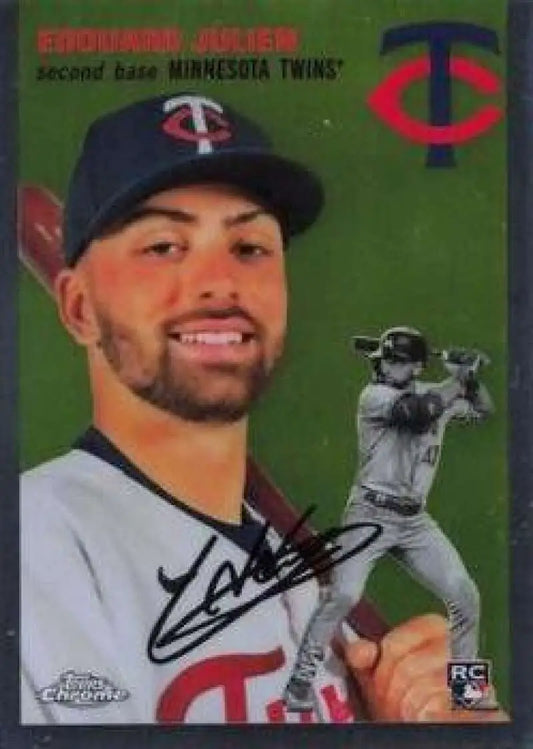 2023 Topps Chrome Platinum Anniversary #179 Edouard Julien EX Excellent RC Rookie Minnesota Twins Baseball Card