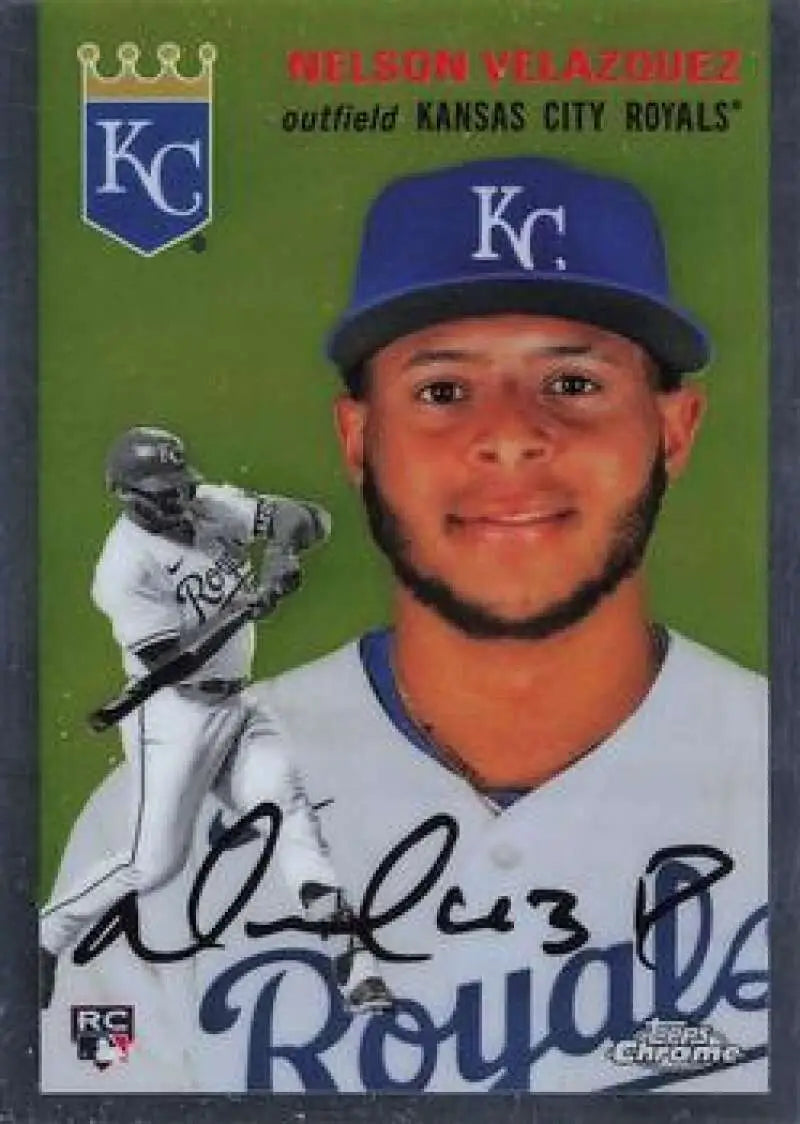 2023 Topps Chrome Platinum Anniversary #18 Nelson Velazquez EX Excellent RC Rookie Kansas City Royals Baseball Card