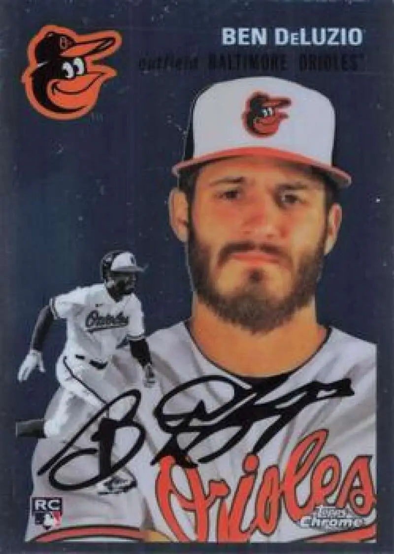 2023 Topps Chrome Platinum Anniversary #180 Ben DeLuzio EX Excellent RC Rookie Baltimore Orioles Baseball Card
