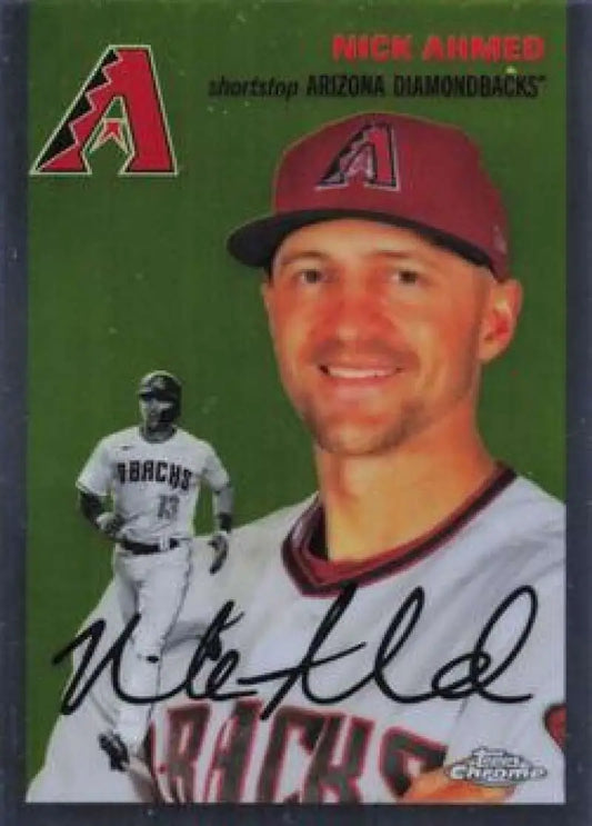 2023 Topps Chrome Platinum Anniversary #181 Nick Ahmed EX Excellent Arizona Diamondbacks Baseball Card - Baseball Card