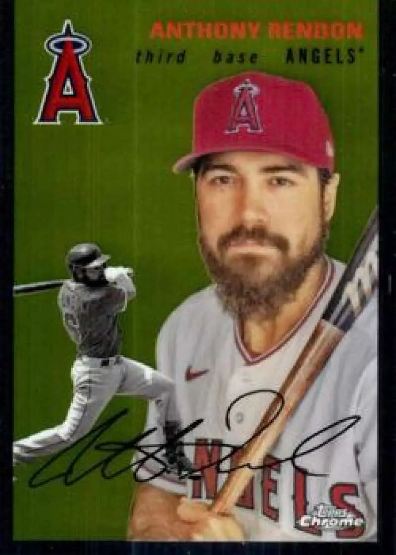 2023 Topps Chrome Platinum Anniversary #182 Anthony Rendon EX Excellent Los Angeles Angels Baseball Card