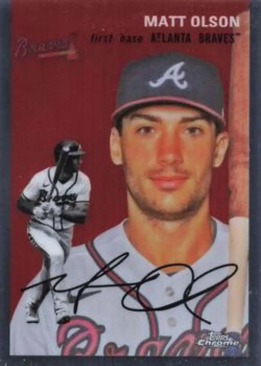 2023 Topps Chrome Platinum Anniversary #199 Matt Olson EX Excellent Atlanta Braves Baseball Card - Baseball Card Single