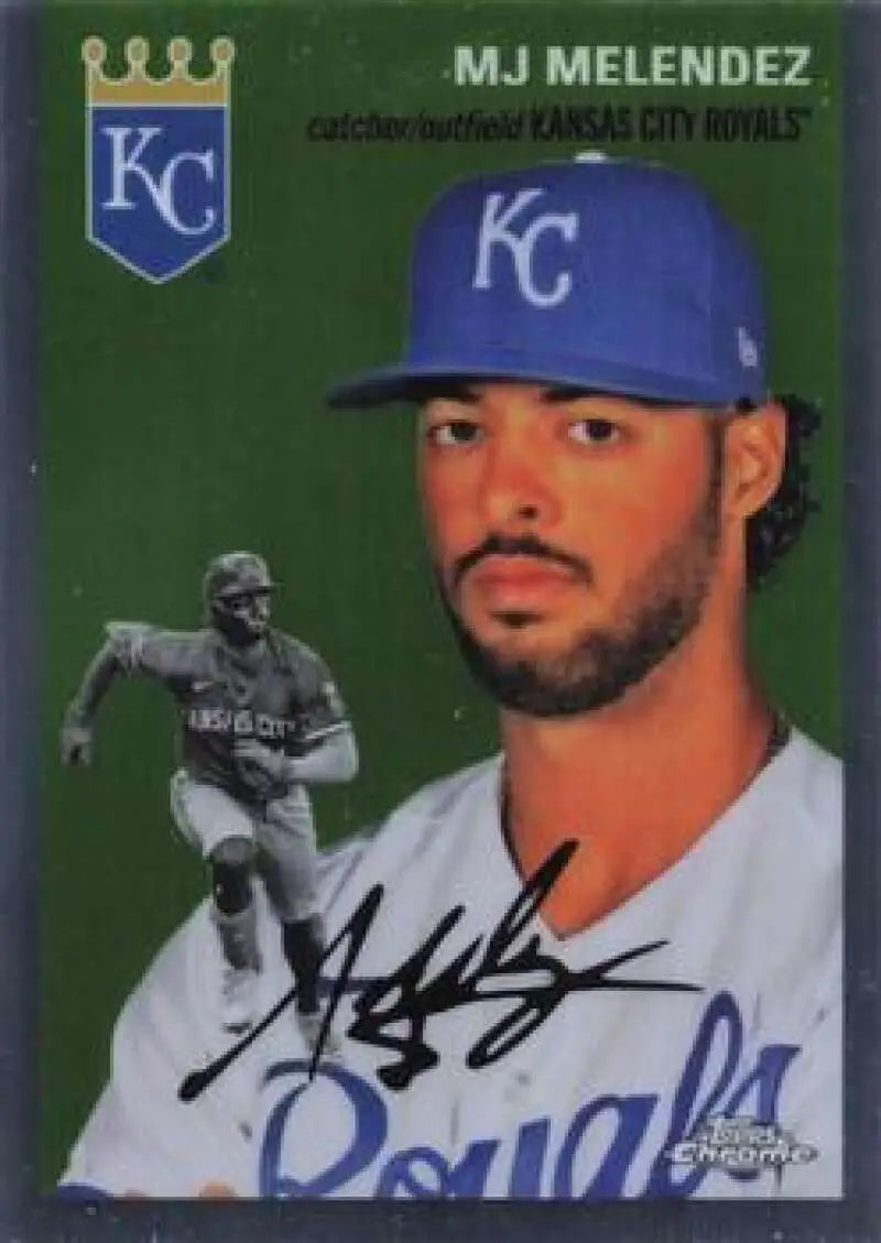 2023 Topps Chrome Platinum Anniversary #206 MJ Melendez EX Excellent Kansas City Royals Baseball Card - Baseball Card