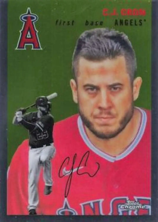 2023 Topps Chrome Platinum Anniversary #207 C.J. Cron EX Excellent Los Angeles Angels Baseball Card - Baseball Card