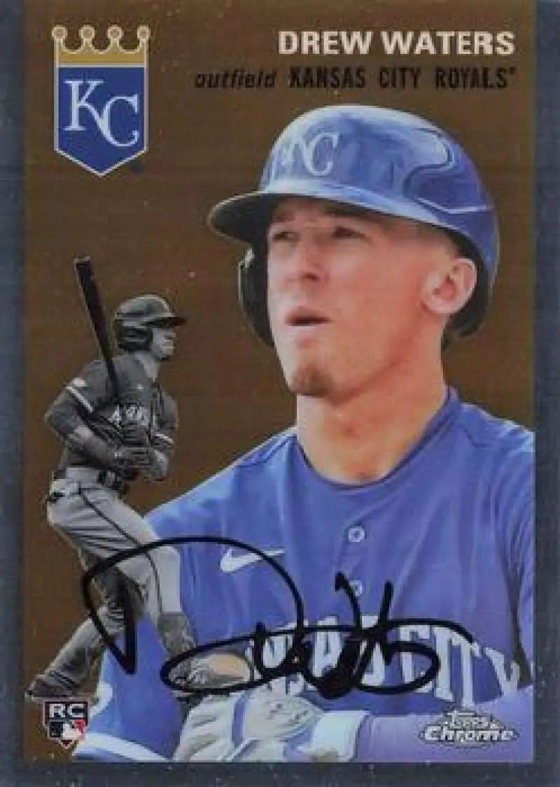 2023 Topps Chrome Platinum Anniversary #21 Drew Waters EX Excellent RC Rookie Kansas City Royals Baseball Card