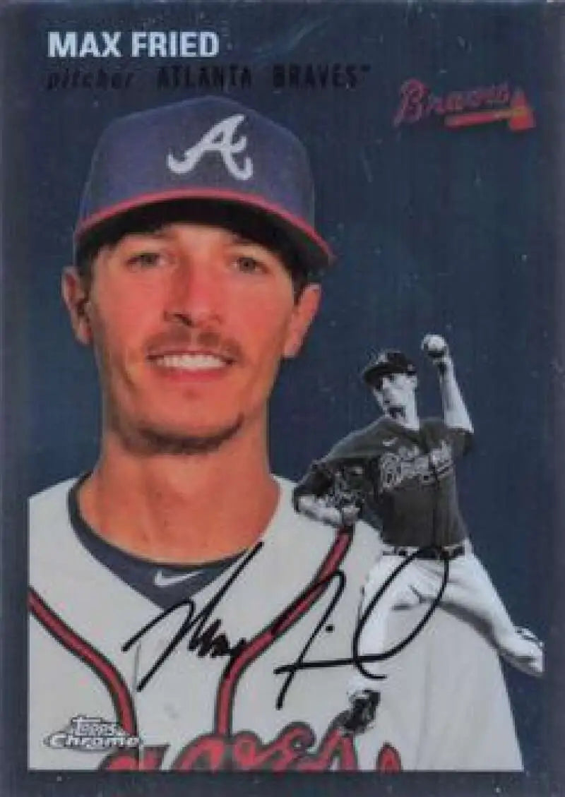 2023 Topps Chrome Platinum Anniversary #210 Max Fried EX Excellent Atlanta Braves Baseball Card - Baseball Card Single