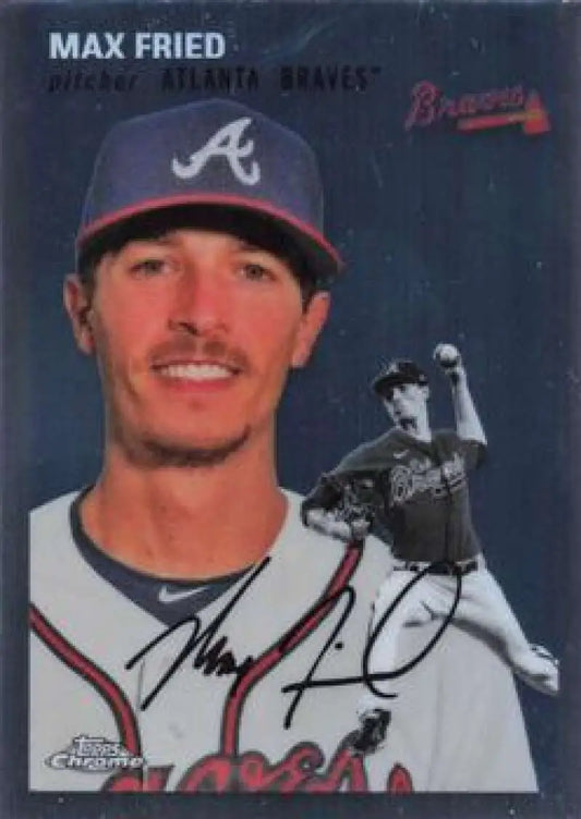 2023 Topps Chrome Platinum Anniversary #210 Max Fried EX Excellent Atlanta Braves Baseball Card - Baseball Card Single