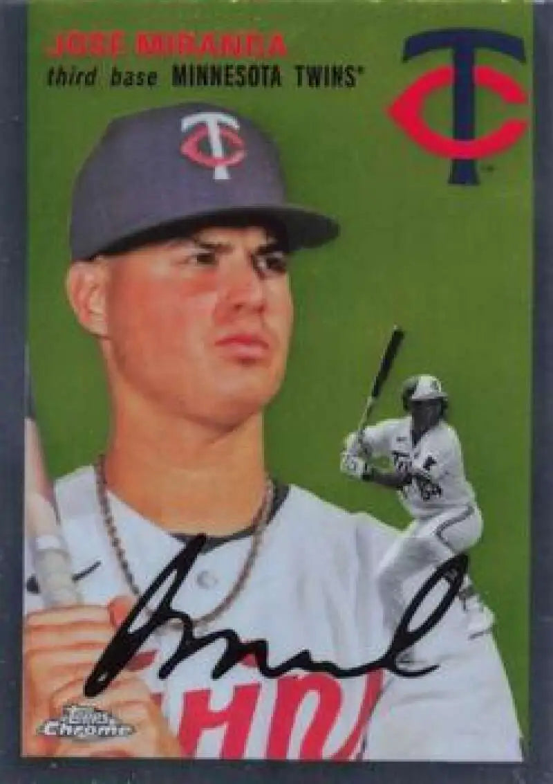 2023 Topps Chrome Platinum Anniversary #211 Jose Miranda EX Excellent Minnesota Twins Baseball Card - Baseball Card