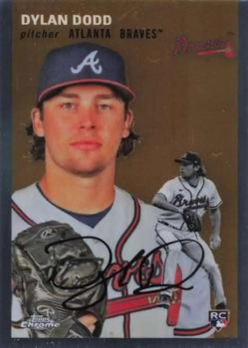 2023 Topps Chrome Platinum Anniversary #214 Dylan Dodd EX Excellent RC Rookie Atlanta Braves Baseball Card - Baseball