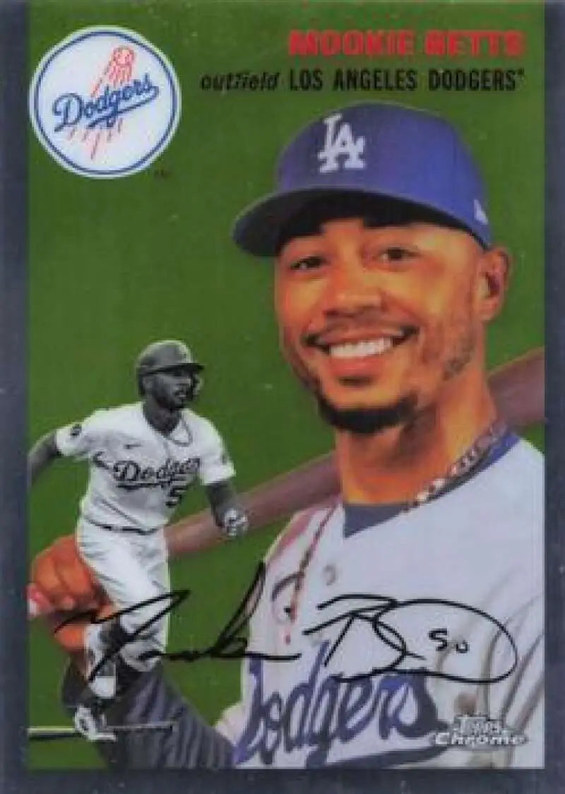 2023 Topps Chrome Platinum Anniversary #218 Mookie Betts EX Excellent Los Angeles Dodgers Baseball Card - Baseball Card