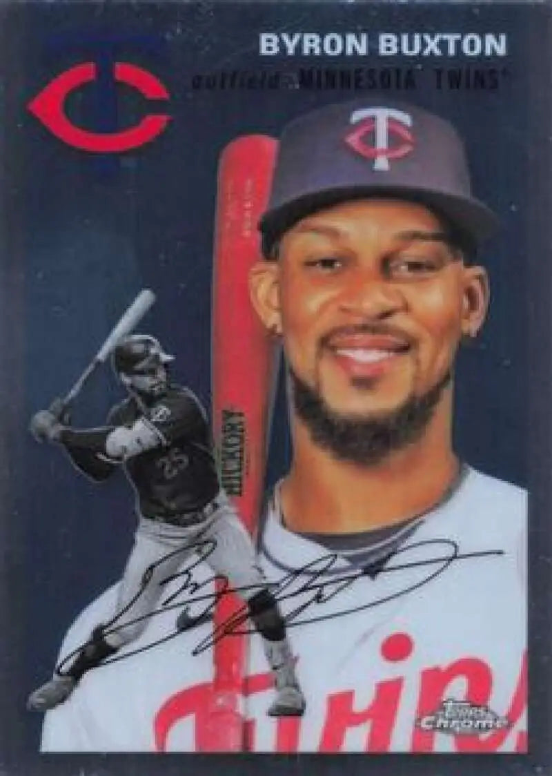 2023 Topps Chrome Platinum Anniversary #222 Byron Buxton EX Excellent Minnesota Twins Baseball Card - Baseball Card