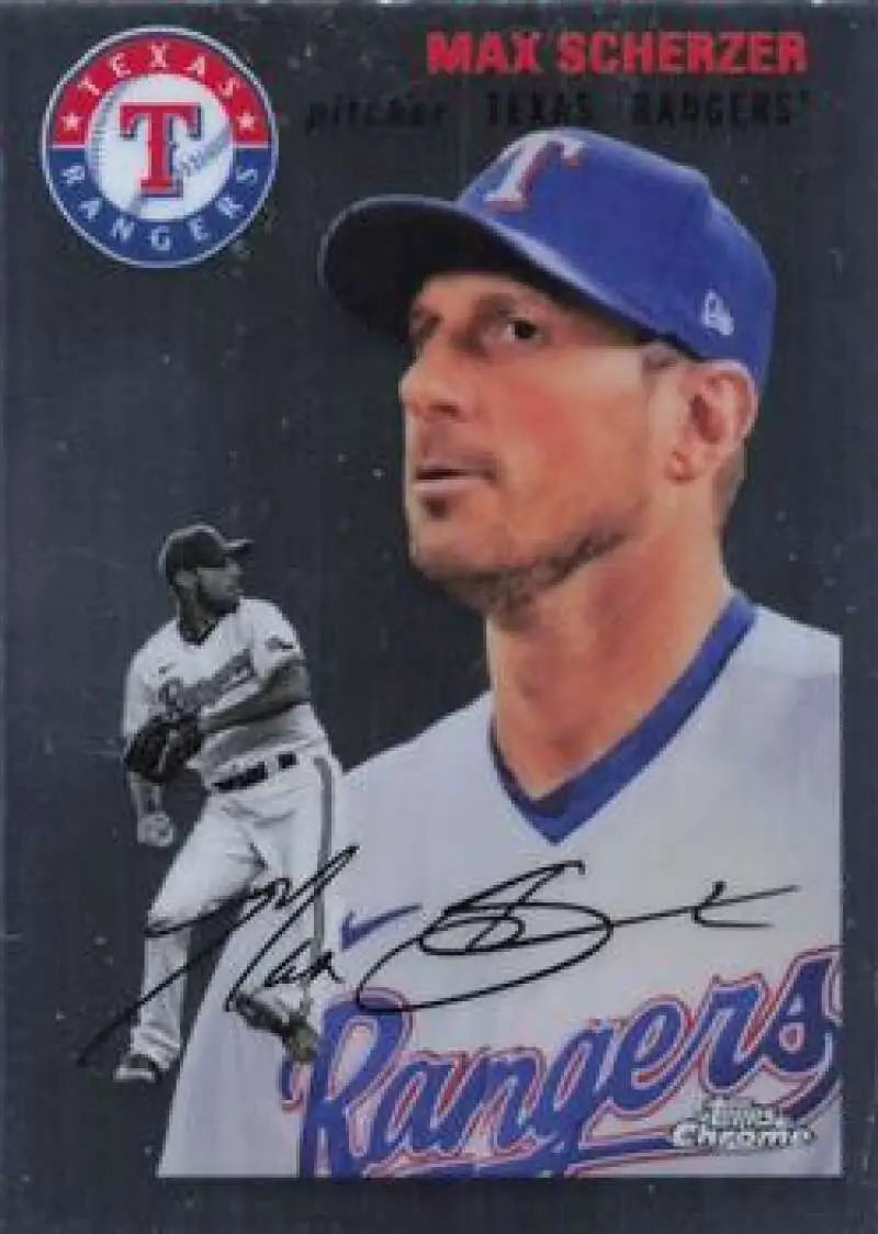 2023 Topps Chrome Platinum Anniversary #226 Max Scherzer EX Excellent Texas Rangers Baseball Card - Baseball Card Single