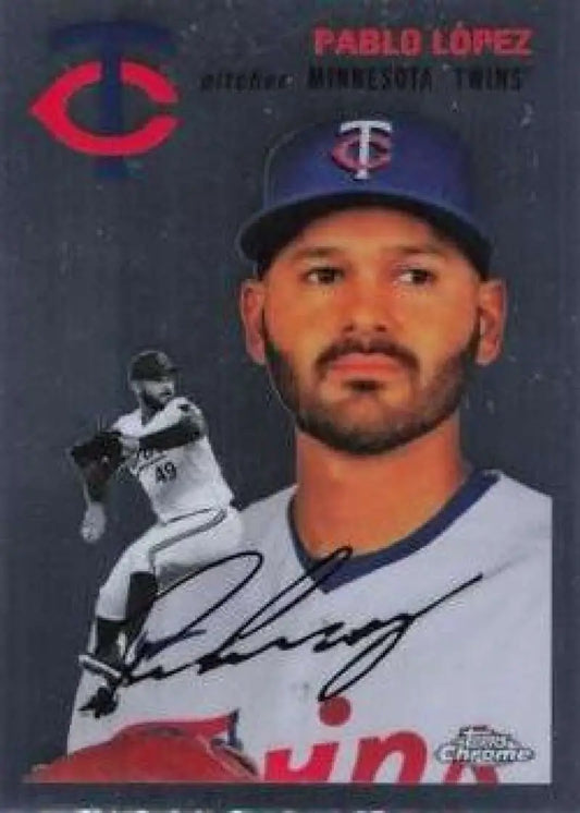 2023 Topps Chrome Platinum Anniversary #229 Pablo Lopez EX Excellent Minnesota Twins Baseball Card - Baseball Card