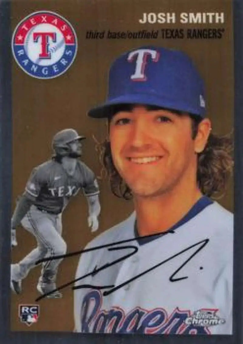 2023 Topps Chrome Platinum Anniversary #23 Josh Smith EX Excellent RC Rookie Texas Rangers Baseball Card - Baseball