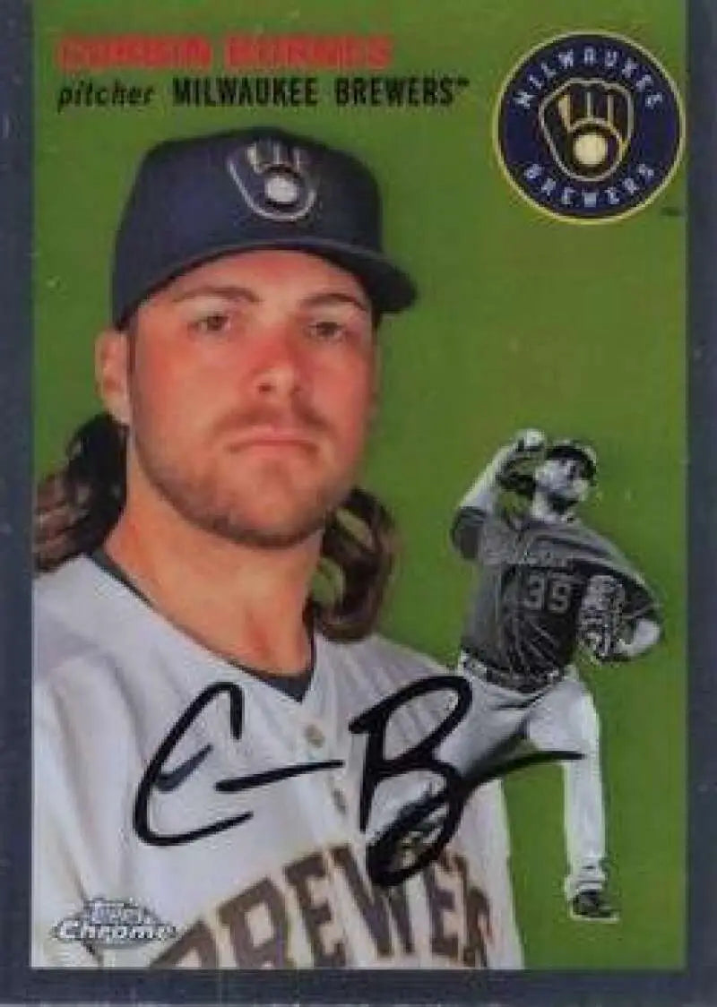 2023 Topps Chrome Platinum Anniversary #230 Corbin Burnes EX Excellent Milwaukee Brewers Baseball Card - Baseball Card