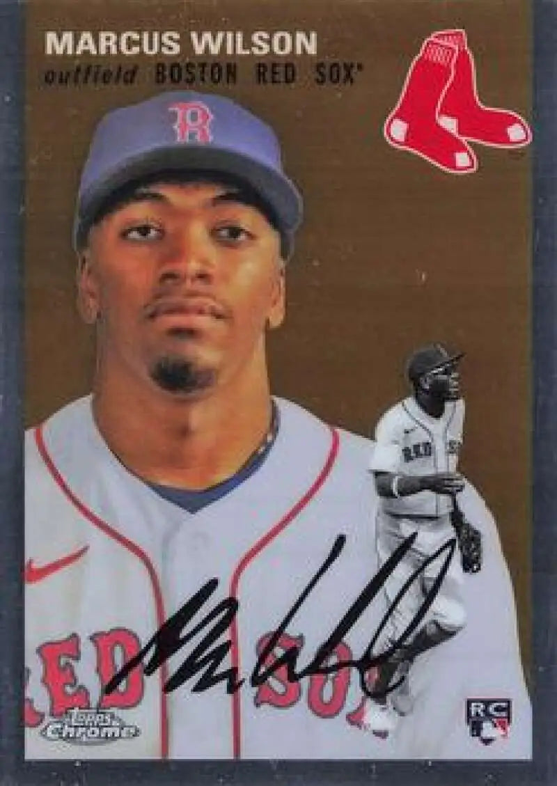 2023 Topps Chrome Platinum Anniversary #24 Marcus Wilson EX Excellent RC Rookie Boston Red Sox Baseball Card - Baseball