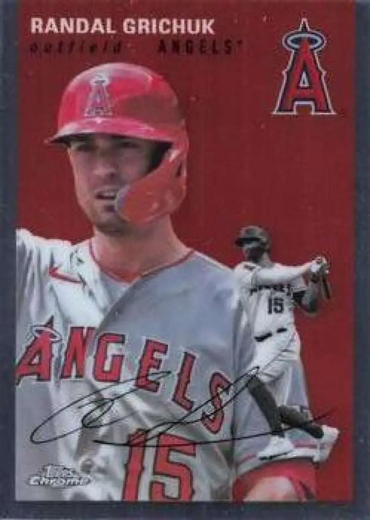2023 Topps Chrome Platinum Anniversary #245 Randal Grichuk EX Excellent Los Angeles Angels Baseball Card - Baseball