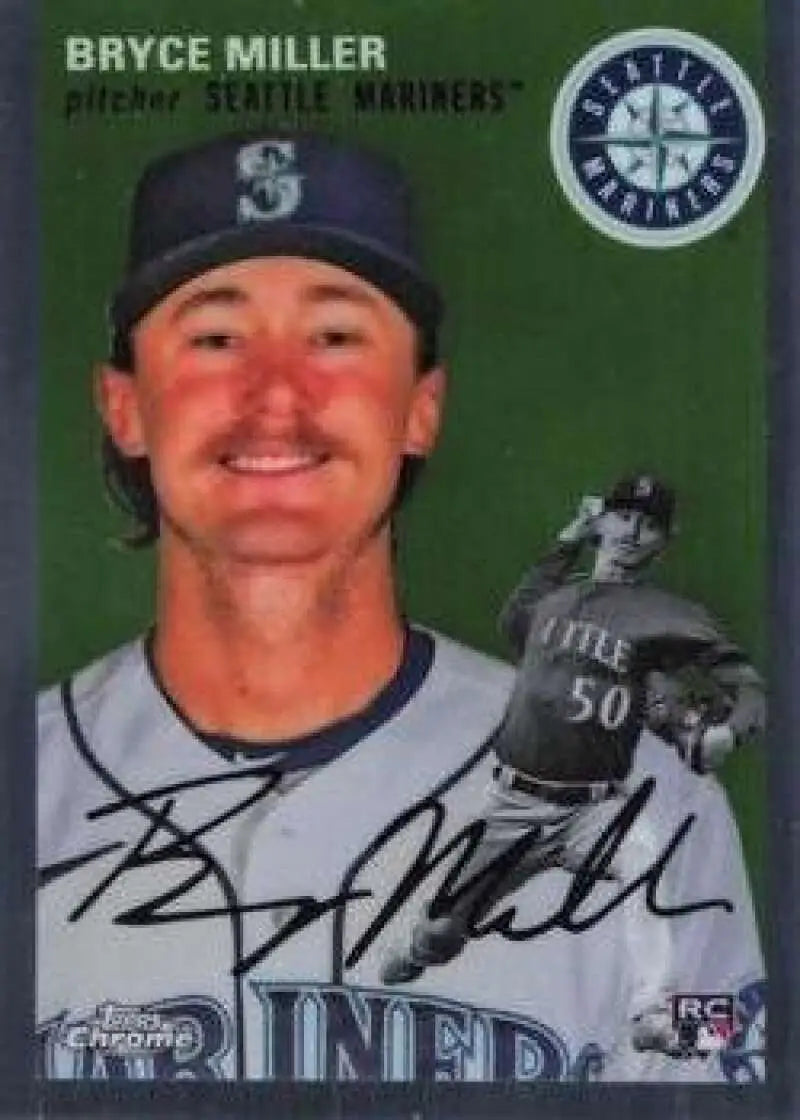 2023 Topps Chrome Platinum Anniversary #268 Bryce Miller EX Excellent RC Rookie Seattle Mariners Baseball Card