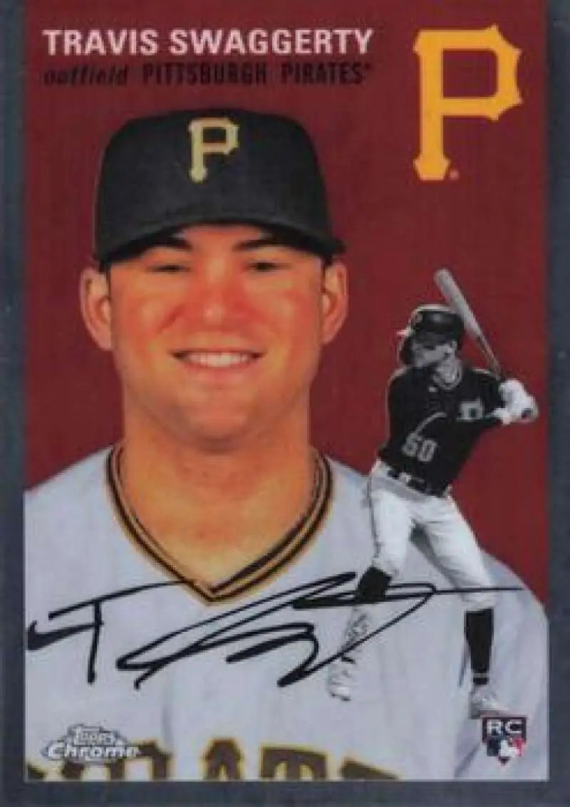 2023 Topps Chrome Platinum Anniversary #27 Travis Swaggerty EX Excellent RC Rookie Pittsburgh Pirates Baseball Card