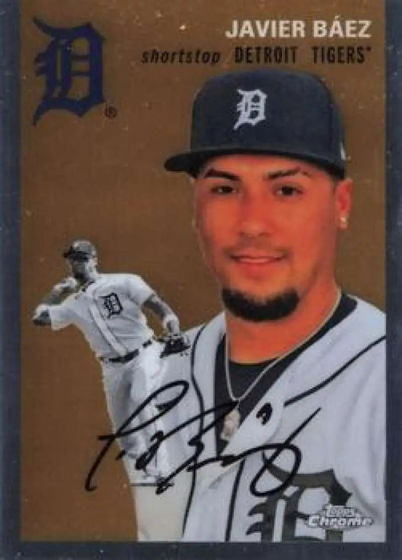2023 Topps Chrome Platinum Anniversary #270 Javier Baez EX Excellent Detroit Tigers Baseball Card - Baseball Card Single