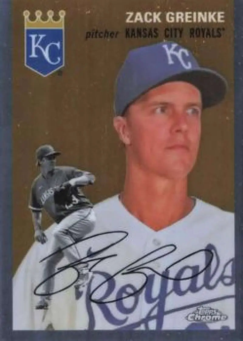 2023 Topps Chrome Platinum Anniversary #272 Zack Greinke EX Excellent Kansas City Royals Baseball Card - Baseball Card
