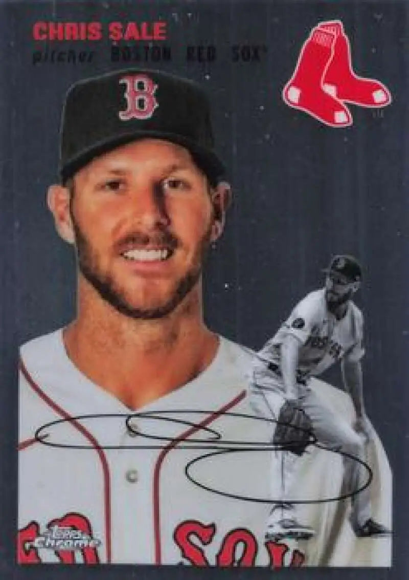 2023 Topps Chrome Platinum Anniversary #276 Chris Sale EX Excellent Boston Red Sox Baseball Card - Baseball Card Single