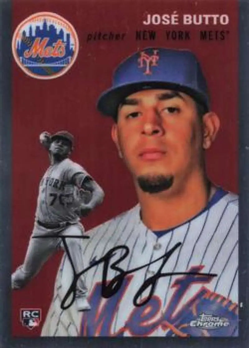 2023 Topps Chrome Platinum Anniversary #285 Jose Butto EX Excellent RC Rookie New York Mets Baseball Card - Baseball