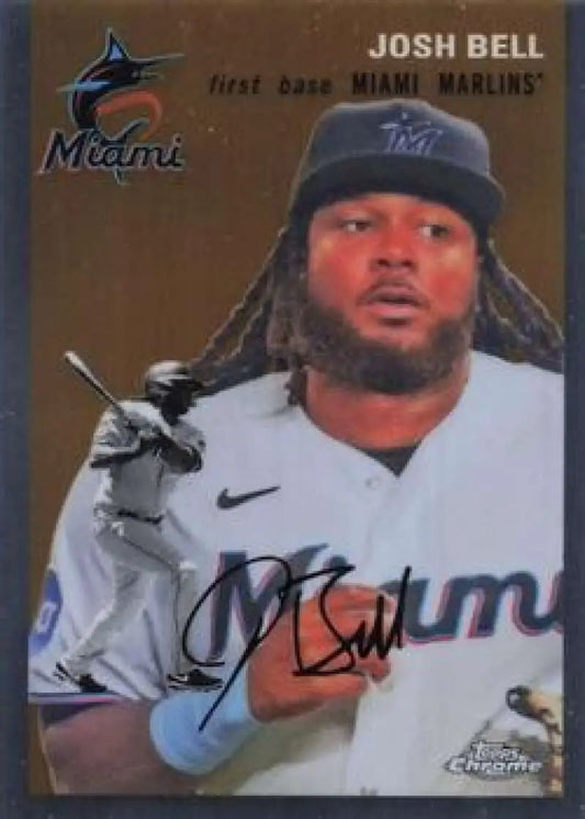 2023 Topps Chrome Platinum Anniversary #291 Josh Bell EX Excellent Miami Marlins Baseball Card - Baseball Card Single