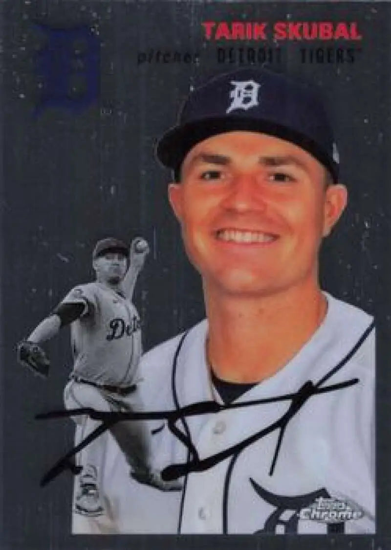 2023 Topps Chrome Platinum Anniversary #292 Tarik Skubal EX Excellent Detroit Tigers Baseball Card - Baseball Card